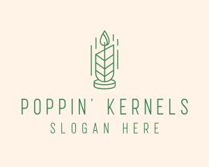 Organic Wax Candle  logo design