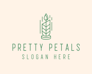 Organic Wax Candle  logo design