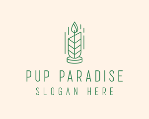 Organic Wax Candle  logo design