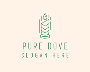 Organic Wax Candle  logo design