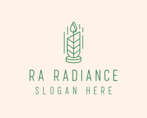 Organic Wax Candle  logo design