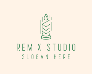 Organic Wax Candle  logo design