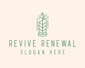 Organic Wax Candle  logo design