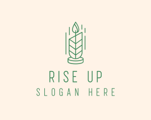 Organic Wax Candle  logo design