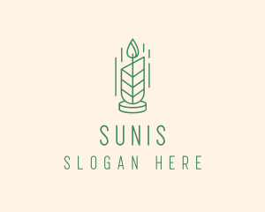 Organic Wax Candle  logo design