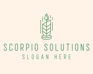 Organic Wax Candle  logo design