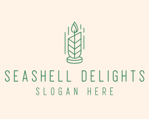 Organic Wax Candle  logo design