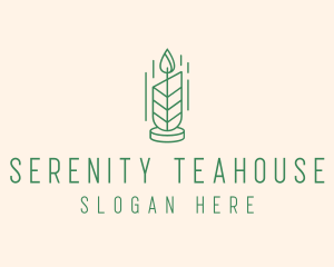 Organic Wax Candle  logo design