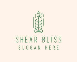 Organic Wax Candle  logo design