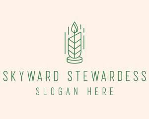 Organic Wax Candle  logo design