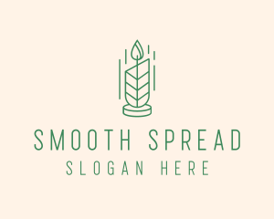 Organic Wax Candle  logo design