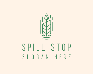 Organic Wax Candle  logo design