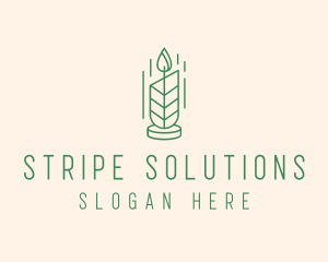 Organic Wax Candle  logo design