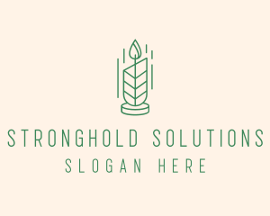 Organic Wax Candle  logo design