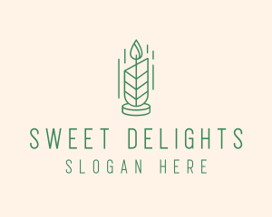 Organic Wax Candle  logo design