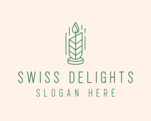 Organic Wax Candle  logo design