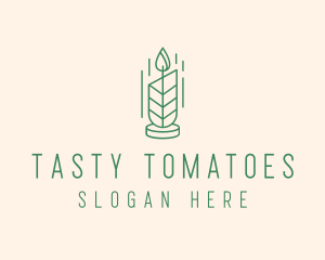 Organic Wax Candle  logo design