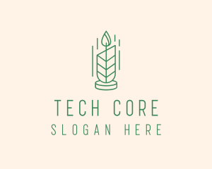 Organic Wax Candle  logo design