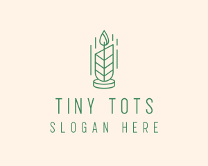 Organic Wax Candle  logo design