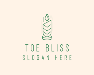 Organic Wax Candle  logo design