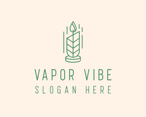 Organic Wax Candle  logo design