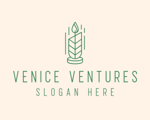 Organic Wax Candle  logo design