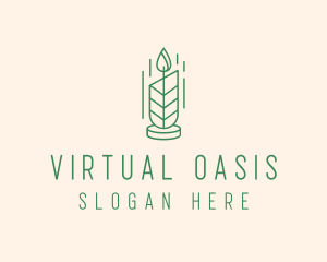 Organic Wax Candle  logo design