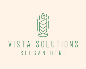 Organic Wax Candle  logo design