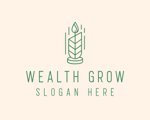 Organic Wax Candle  logo design