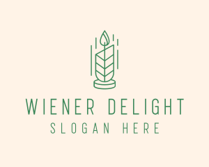 Organic Wax Candle  logo design