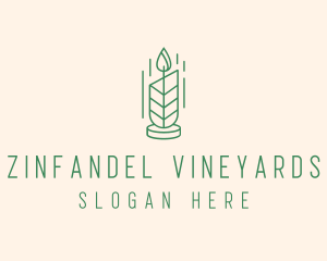 Organic Wax Candle  logo design