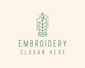 Organic Wax Candle  logo design