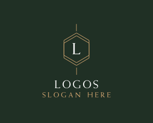 Luxury Hexagon Jewelry Boutique Logo