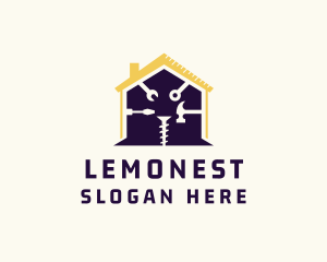 Home Renovation Construction Tools Logo