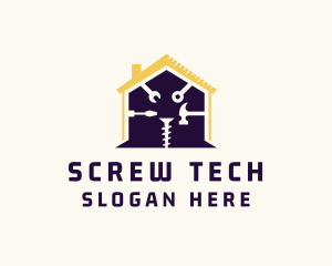 Home Renovation Construction Tools logo design