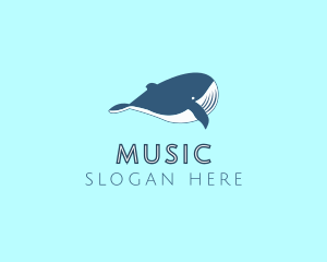 Ocean Fish - Aquatic Marine Whale logo design