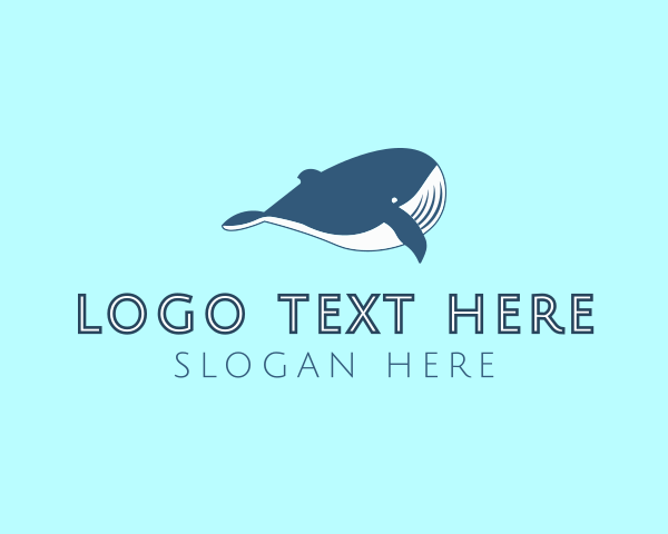 Aquatic - Aquatic Marine Whale logo design