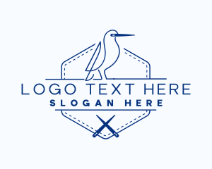 Stitching - Needle Bird Tailoring logo design