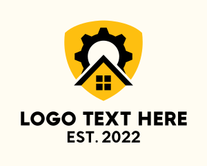 Leasing - House Gear Security Insurance logo design