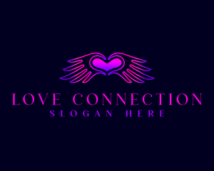 Love Heart Wings logo design