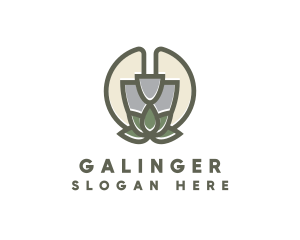 Garden Shovel Plant Logo