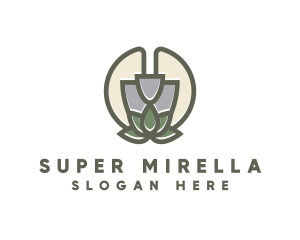 Garden Shovel Plant Logo