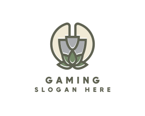 Garden Shovel Plant Logo