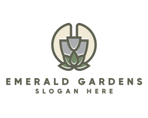 Garden Shovel Plant logo design