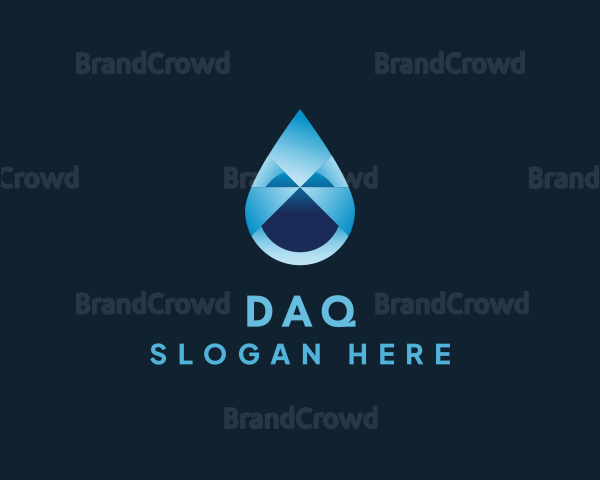 Liquid Water Drop Logo