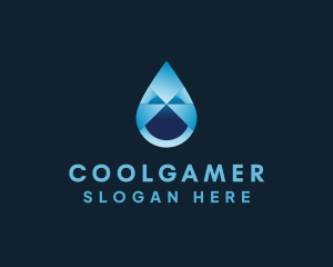 Liquid Water Drop Logo