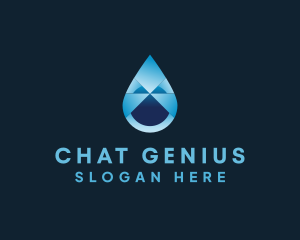 Water Conservation - Liquid Water Drop logo design