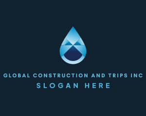 Water Conservation - Liquid Water Drop logo design