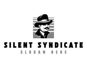 Mobster - Spy Inspector Mustache logo design