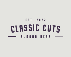 Masculine Hipster Classic logo design